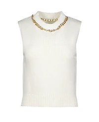 Bishop + Young Women's Savoy Chain Detail Sweater Tank
