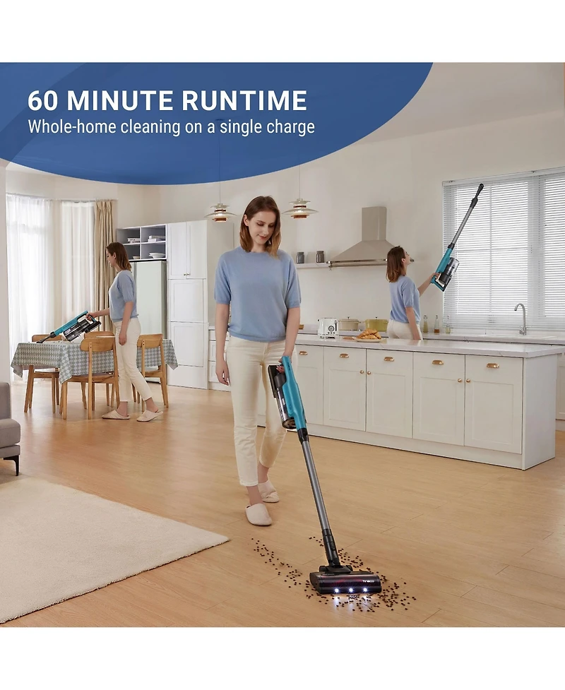 Tineco GO301 Pet Cordless Stick Vacuum, ZeroTangle Brush Prevents Hair Wrap 1L Dustbin