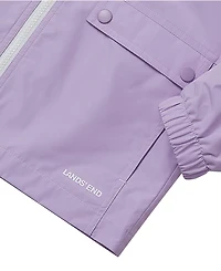 Lands' End Girls Water Resistant Ocean Breeze Jacket