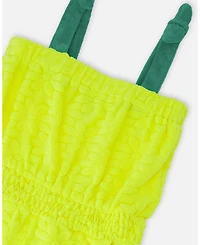 Deux par Deux Toddler Girls Terry Cloth Sleeveless Jumpsuit