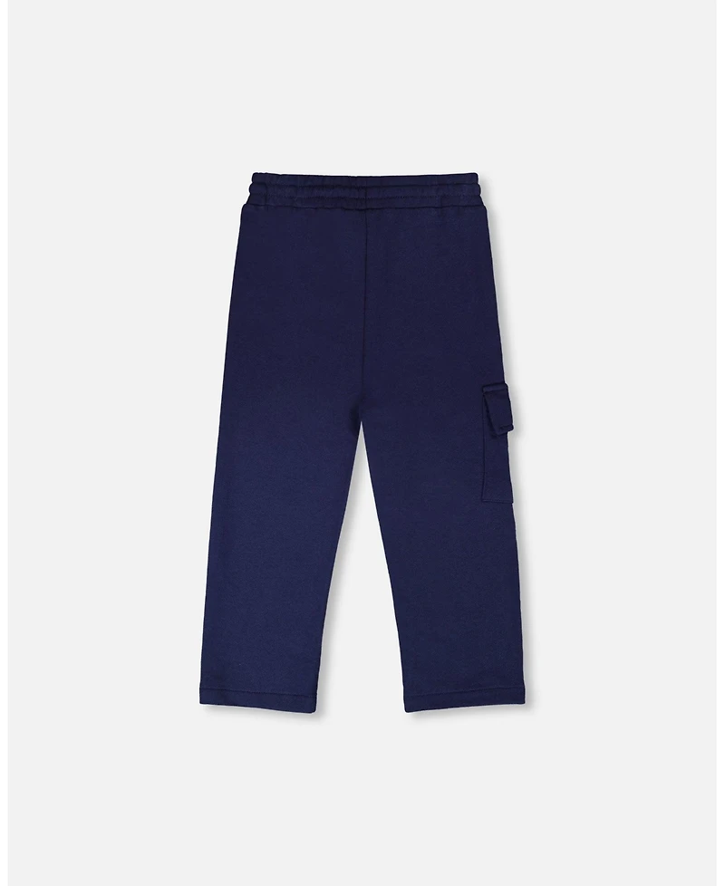 Deux par Deux Toddler Boys French Terry Sweatpants with Cargo Pocket Dark - Toddler|Child
