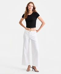 Guess Women's Zoya Wide-Leg Crop Jeans