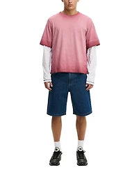 Cotton On Men's Baggy Patch Pocket Denim Shorts