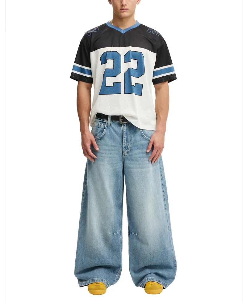 Cotton On Men's Short-Sleeve Football Jersey T-Shirt