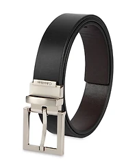Calvin Klein Men's Reversible Rectangular Buckle Leather Belt