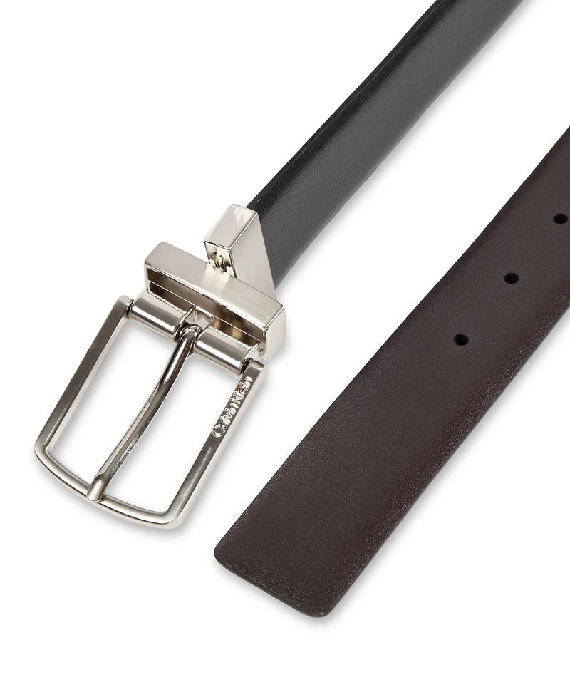 Calvin Klein Men's Reversible Saffiano Leather Belt