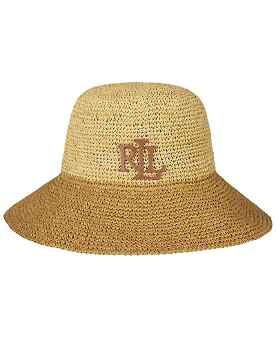 Lauren Ralph Color Block Crochet Bucket Hat