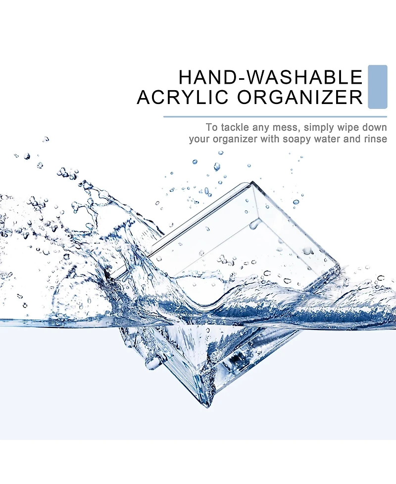 Sorbus Clear Makeup Organizer Display - Stylish Storage Case for Cosmetics, Jewelry & Hair Accessories(2 Large, 4 Small Drawers)