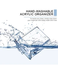 Sorbus Clear Makeup Organizer Display - Stylish Storage Case for Cosmetics, Jewelry & Hair Accessories(2 Large, 4 Small Drawers)