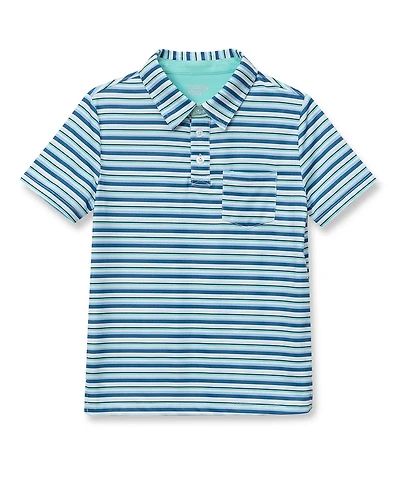 Lands' End Boys Short Sleeve Adventure Performance Polo Shirts