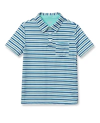 Lands' End Boys Short Sleeve Adventure Performance Polo Shirts