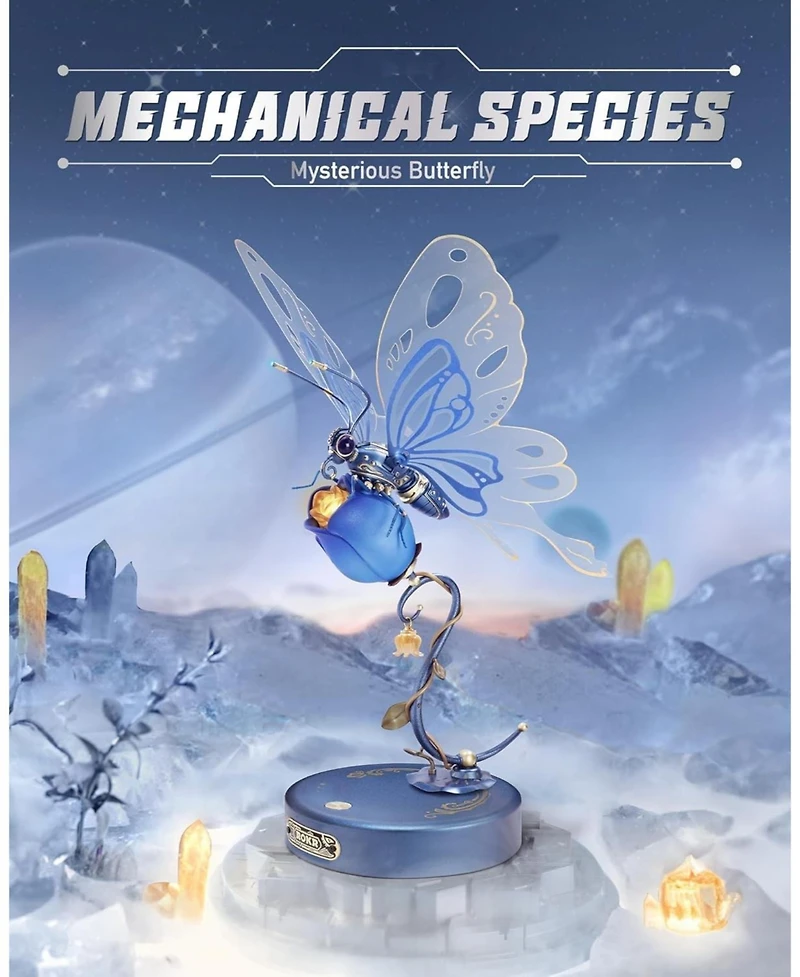 Robotime 3D Metal Puzzles for Adults-Metal Diy Model Kits for to Build-Crafts for Adults-Gifts for Teenage Boys Girls Brain Teaser Gifts for Friend