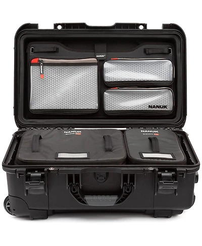 Nanuk Media Series 935 Wheeled Waterproof Hard Case with N-Cubik 13S, 13M Inserts and Lid Organizer
