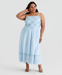 And Now This Trendy Plus Patchwork Top Maxi Dress, Macy's Exclusive