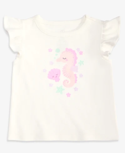 First Impressions Baby Girls' Mix & Match Seahorse Flutter-Sleeve Top, Macy's Exclusive