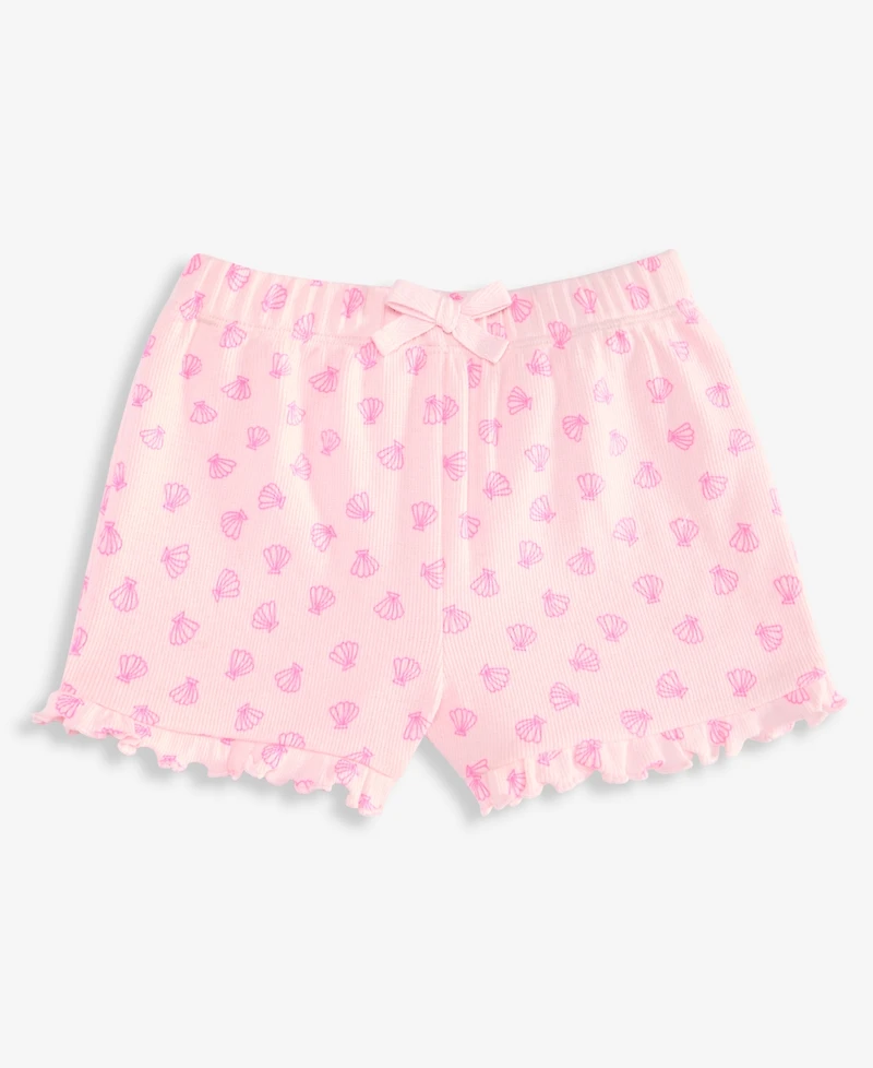 First Impressions Baby Girls' (0-24) Mix & Match Shell-Print Ribbed Shorts, Macy's Exclusive