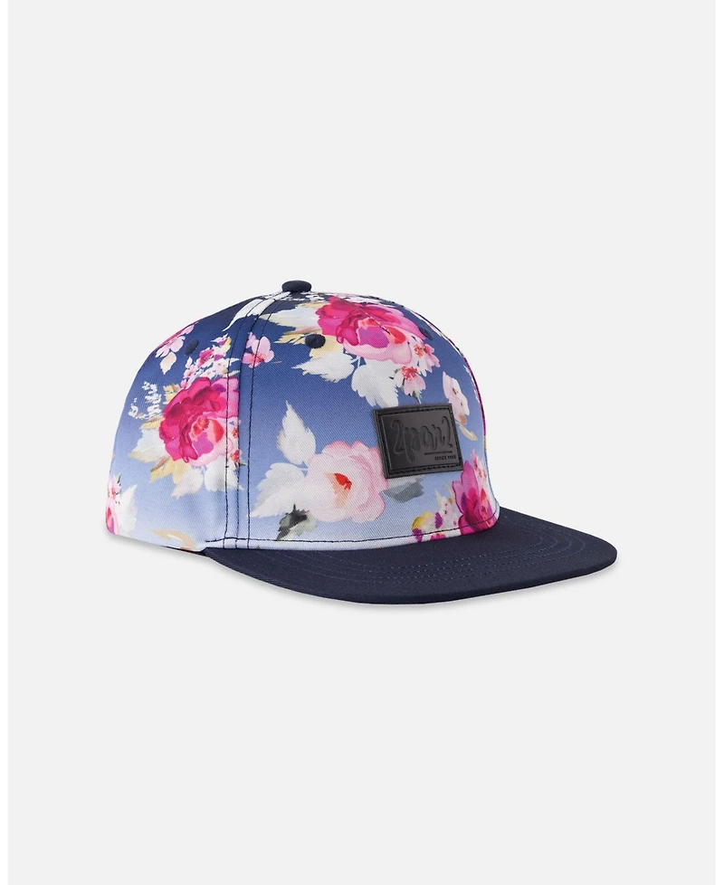 Deux par Deux Baby Girls Rose Print Cap