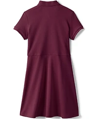 Lands' End Big Girls Short Sleeve Interlock Polo Dress