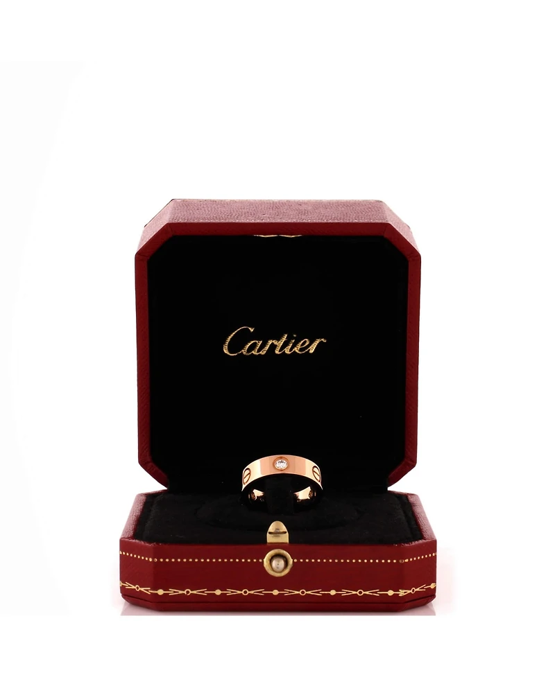 Pre-Owned Cartier Love 3 Diamonds Band Ring