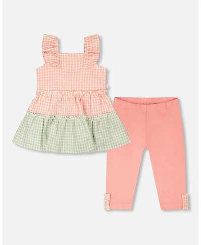 Deux par Baby Girls Tunic and Cotton Capri Set