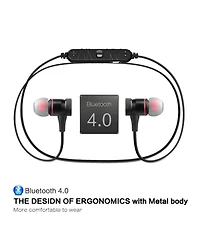 Sugift Magnetic Bluetooth Sports Earphones with Noise Reduction