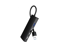 Risokeys 4-Port Usb 3.0 Hub - with 5Gbps High-Speed Data Transfer,Usb Splitter, Portable Usb Extender for Laptop, Pc, MacBook