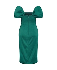 City Chic Women's Elyse Off Shoulder Midi Dress