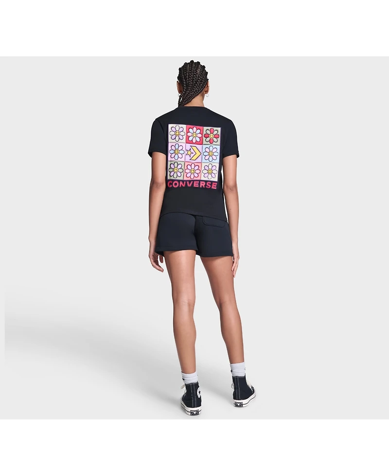 Converse Women's Flower Grid T-Shirt