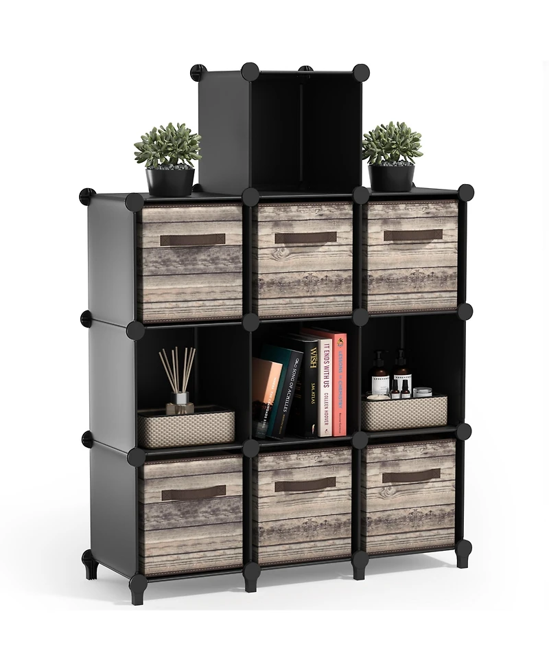 Sorbus -Cube Storage Organizer Cubby Shelf for Closet, Toys, Books, and More Space-Saving Bookshelf for Bedroom, Living Room