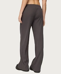 Edikted Women's Cicilia Straight Leg Ribbed Pants
