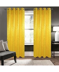 Olivia Gray 100% Polyester 200 Gsm Dyson Embossed Blackout Grommet Curtain Panel 54" x 90"