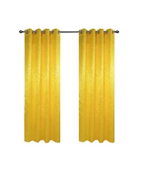 Olivia Gray 100% Polyester 200 Gsm Dyson Embossed Blackout Grommet Curtain Panel 54" x 84"