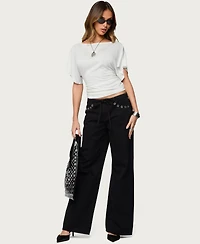 Edikted Women's Abriana Ruched Waist Top