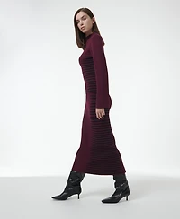 Leem Women's Jacquard Knit Fitted Top