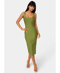 Bebe Womens Bandage Midi Tank Dress