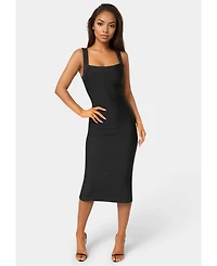 Bebe Womens Bandage Midi Tank Dress
