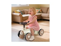 Slickblue Kids Ride-On Toy Car with Steering Wheel and Whistle Button