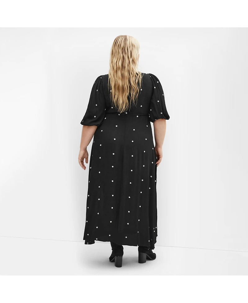 City Chic Women's Ulla Embroidered Dress