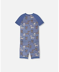 Deux par Baby Boy Cotton Two-Piece Pyjama Set Dog Print