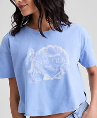 And Now This Women's Crop Mermaid Graphic Cotton T-Shirt, Macy's Exclusive