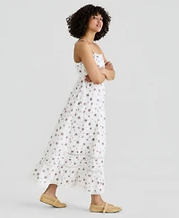 And Now This Women's Printed Cotton Sleeveless Maxi Dress, Macy's Exclusive