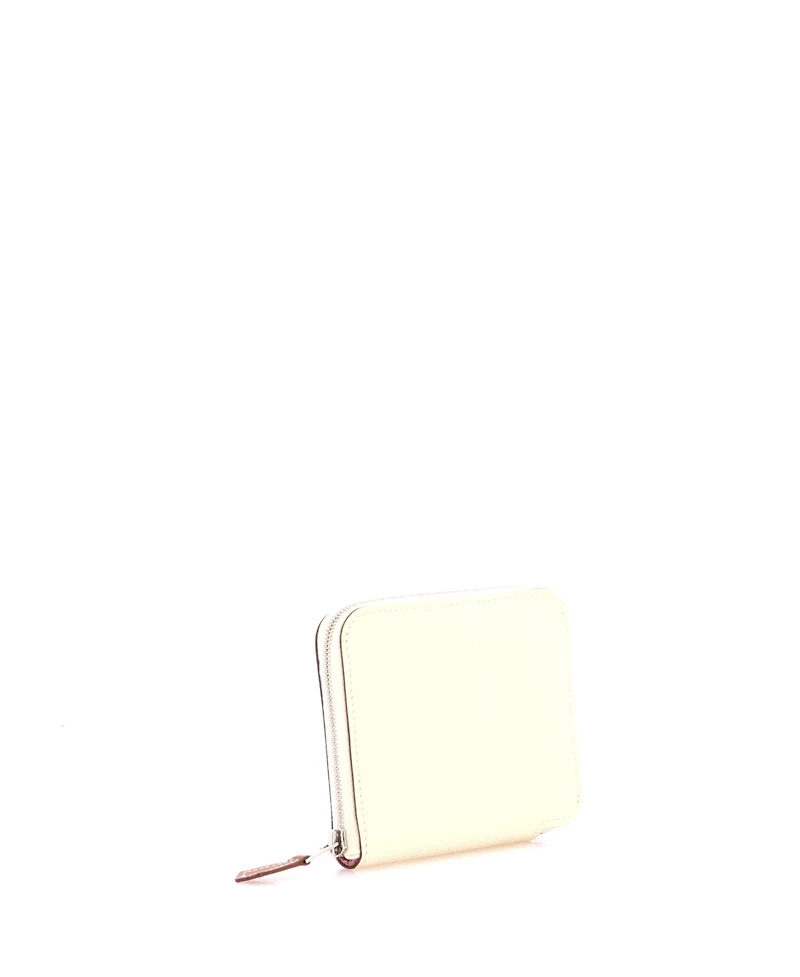 Pre-Owned HERMES Compact Azap Zip Around Wallet Silk'in Epsom