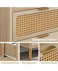 gaomon 6 Drawer Double Dresser for Bedroom, 47" Wide Modern Chest of Drawers