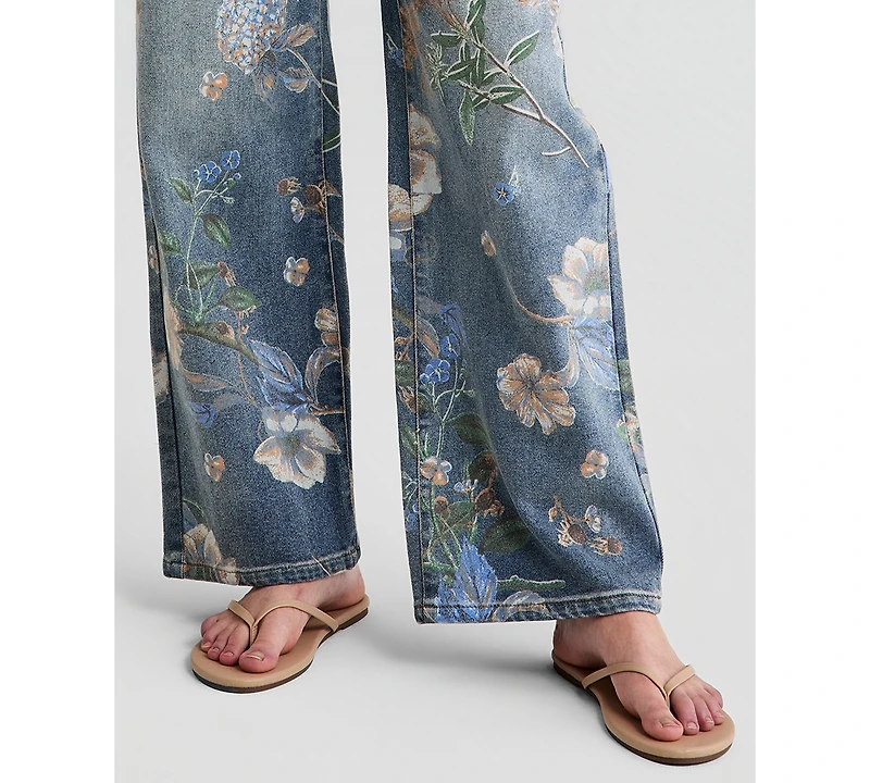 And Now This Women's High Rise Floral Denim Jeans, Macy's Exclusive
