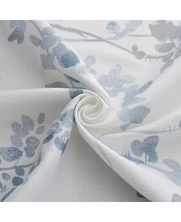 Olivia Gray 100% Polyester 140 Gsm Aiden Printed Textured Grommet Curtain Panel