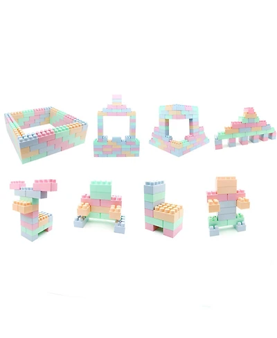 Slickblue Educational Building Blocks Toy Set for Toddlers, 64 Pieces