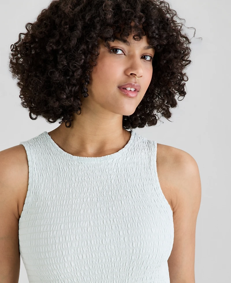 And Now This Women's Smocked Bodice Cotton Mini Dress, Macy's Exclusive