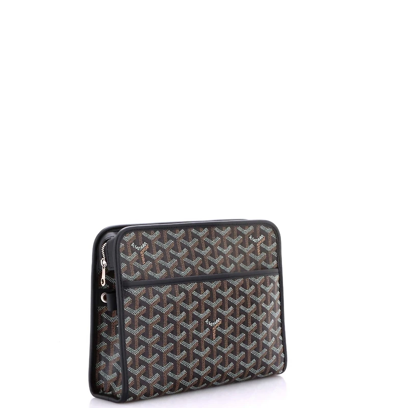Pre-Owned Goyard Mm Jouvence Toiletry Pouch Coated Canvas