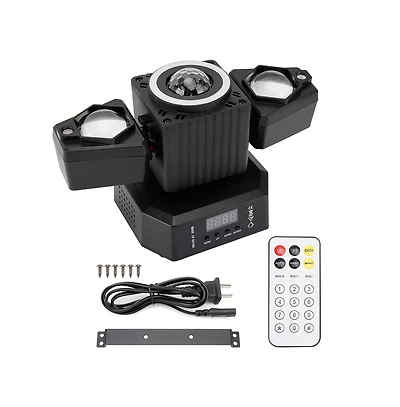 Artudatech 5-in-1 Rotating Disco Ball Light with Rgbw, Laser, Strobe & Dmx Control