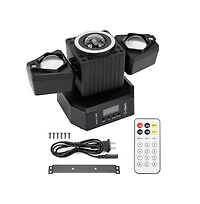 Artudatech 5-in-1 Rotating Disco Ball Light with Rgbw, Laser, Strobe & Dmx Control